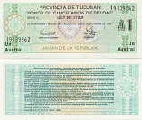 Argentina 1 Austral Exp. 1991 (1913xxxx/Serie C) UNC