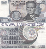 Austria 1000 Schilling 3.1.1983 (H-592532-K) (circulated) VF+