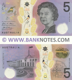 Australia 5 Dollars 2016 (BI16278921x) UNC