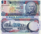 Barbados 2 Dollars 2007 (H45/0589xx) UNC