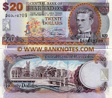 Barbados 20 Dollars 2007 (D69/4787xx) UNC