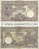 Belgium 100 Francs 26.3.1926 (1856.G.009/46381009) (circulated, repaired) VG-F
