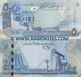 Bahrain 5 Dinars 2006 (??2819xx) UNC