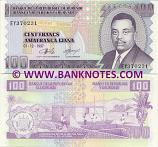 Burundi 100 Francs 2001 (GP2553xx) UNC
