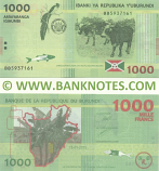 Burundi 1000 Francs 15.01.2015 (BB59371xx) UNC