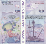 Bermuda 10 Dollars 1.1.2009 (BM Onion 044673) UNC