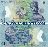 Brunei 1 Ringgit 2011 Polymer (D/2 759xxx) UNC