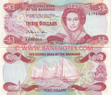 Bahamas 3 Dollars (1984) (A5015xx) UNC