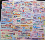 Bhutan 50 different lottery tickets (Beginning of XXI century)