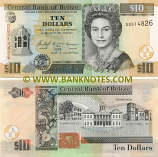 Belize 10 Dollars 2007 (DF26356x) (with a cut) UNC