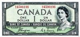 Canada 1 Dollar 1954 (F/A0743040) (circulated) VF+