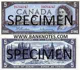 Canada 5 Dollars 1954 (N/X4150005) (circulated) VF