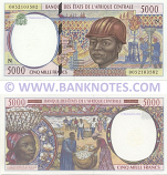 Equatorial Guinea 5000 Francs 2000 (N 0052103582) UNC