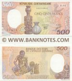 Central African Republic 500 Francs 1.1.1987 (R.02/04111093x) UNC