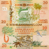 Cook Islands 20 Dollars (1992) (AAA 117068) AU