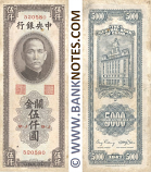 China 5000 C.G.U. 1947 (520580) (sts) (lt. circulated) XF