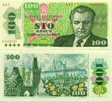 Czechoslovakia 100 Korun 1989