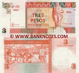 Cuba 3 Pesos Convertibles 2017 (BE12/559314) UNC