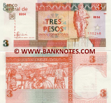 Cuba 3 Pesos Convertibles 2017 (BE12/559318) UNC
