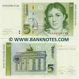 Germany 5 Deutsche Mark 1991 (A9263873U0) UNC