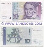 Germany 10 Deutsche Mark 2.1.1989