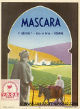Algerian wine label "MASCARA" UNC