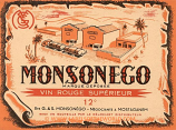 Algerian wine label "MONSONEGO" UNC