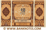 Algeria Lottery ticket 430 Francs 1948. Serial # 283702 (new) AU