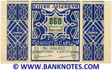 Algeria Lottery ticket 860 Francs 1955. Serial # 086942 (nice) XF