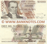 Ecuador 10000 Sucres 12.7.1999 (AP 043165xx) UNC