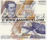 Ecuador 5000 Sucres 6.3.1999 (AN 188012xx) UNC