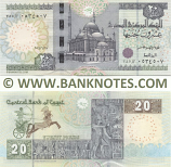 Egypt 20 Pounds 28.6.2021 (sig.23) (385/م=M 05345xx) UNC