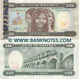 Eritrea 10 Nakfa 1997 (AE74500xx) UNC