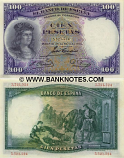 Spain 100 Pesetas 1931 (1,631,445) (lt. circulated) XF