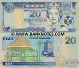 Fiji 20 Dollars (2002) (AR093608) UNC