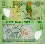 Fiji 5 Dollars (2012) (FFA0063xxx) UNC