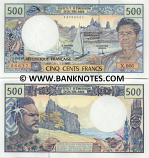 French Pacific Territories 500 Francs 2002 (1990-2012) (G.011/25650347) UNC