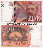 France 200 Francs 1996 (H 033091918) (circulated) VF-XF