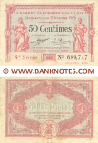 France 50 Centimes 1919 (CC de Dijon) (Nº4/689,747) (circulated) VF+