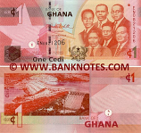 Ghana 1 Cedi 6.3.2010 (EN08212xx) UNC