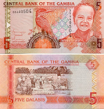 Gambia 5 Dalasis (2006) (D72570xx) UNC