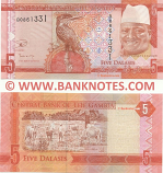 Gambia 5 Dalasis (2015) (B08613xx) UNC