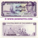 Gambia 1 Dalasi (1972-86) (H392129) UNC