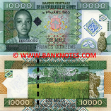 Guinea 10000 Francs 2010 (KK9590xx) UNC