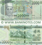 Guinea 2000 Francs 2018 (AP8653xx) UNC