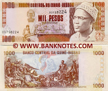 Guinea-Bissau 1000 Pesos 1.3.1993 (DD7982xx) UNC
