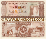 Guyana 10 Dollars (1989) (A/16 2151xx) UNC