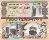 Guyana 20 Dollars (2008) Sig.14 (B/77 2383xx) UNC
