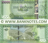 Guyana 5000 Dollars 2015 (AY774127) UNC