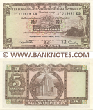 Hong Kong 5 Dollars 31.10.1972 (Nº 715659 ES) UNC–